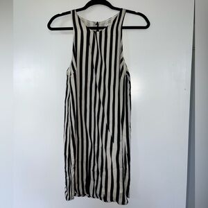 NWT Alc stripped dress black & cream color Sz XS